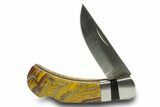 Pocket Knife with Banded Iron Formation Inlays & Base #370737-3